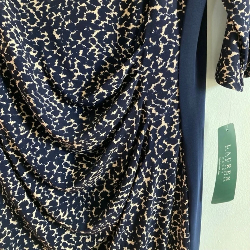 NEW Ralph Lauren Ruched Dress - Picture 4 of 8